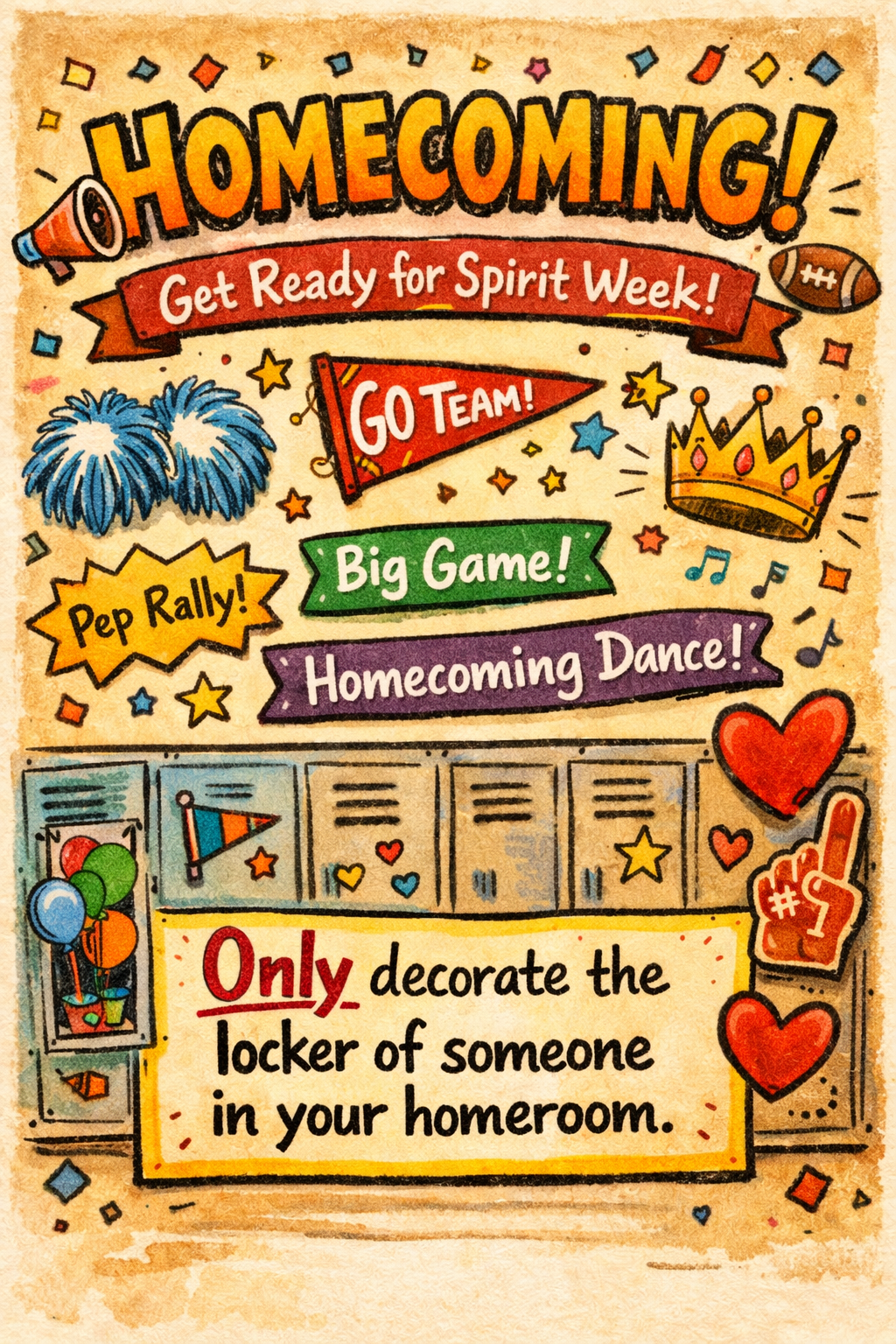 Homecoming Rules Poster — Homeroom